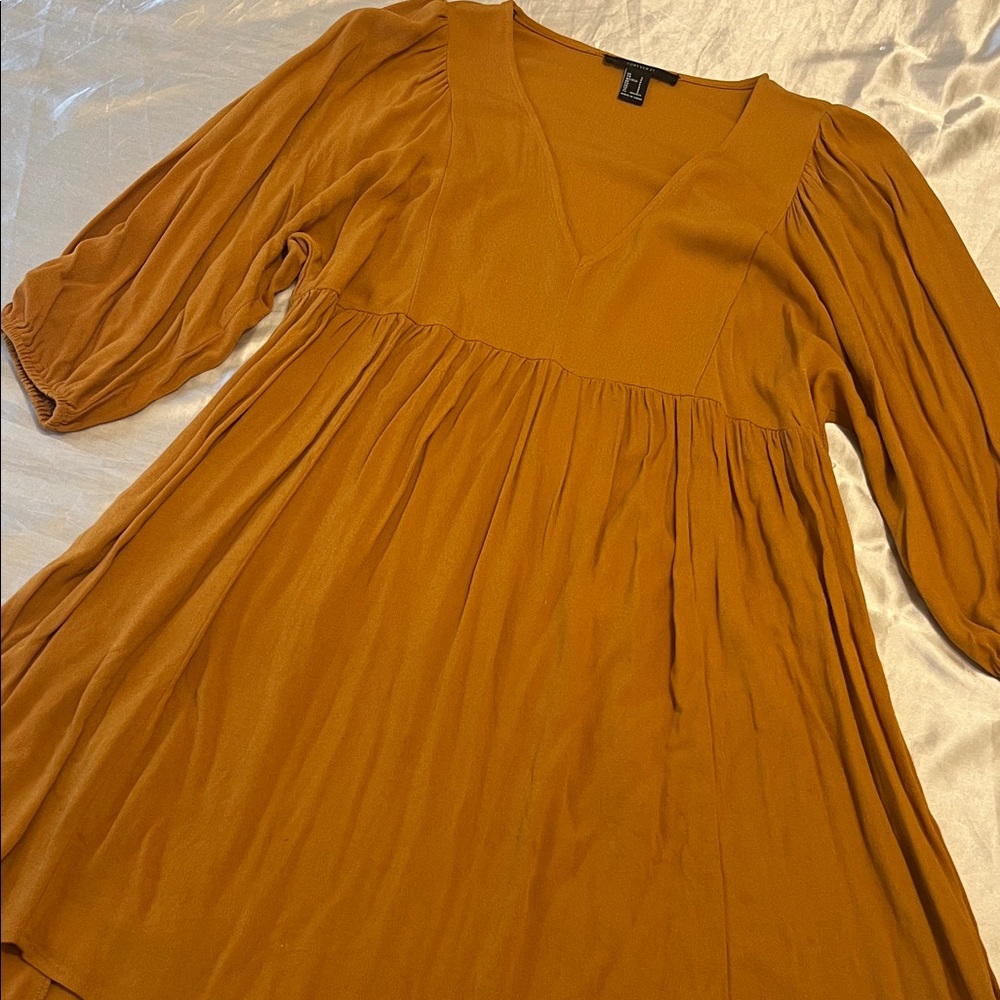 Forever 21 Mustard Yellow Dress